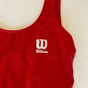 Wilson red bodysuit